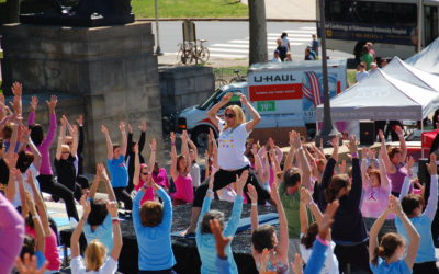 Yoga on the Steps