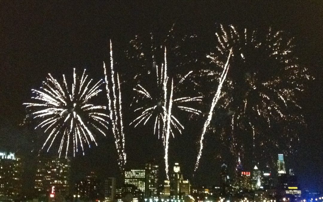 New Year’s Eve Fireworks over the Delaware River